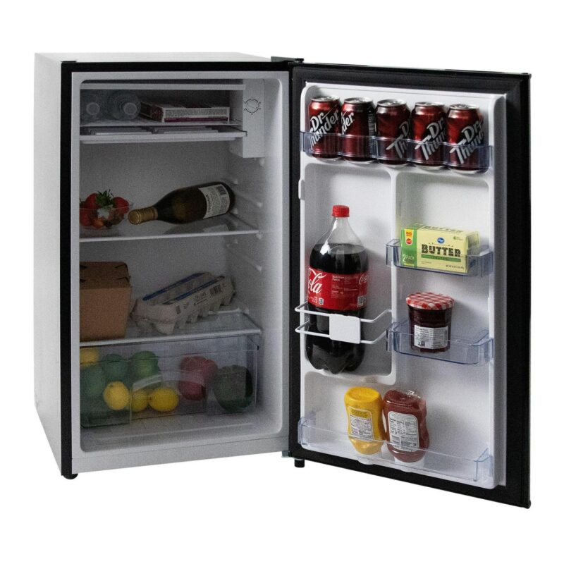 West Bend 3.3 cu. ft. Compact Refrigerator, Mini-Fridge, in Black - Image 9
