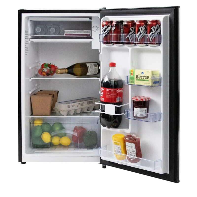 West Bend 3.3 cu. ft. Compact Refrigerator, Mini-Fridge, in Black - Image 8