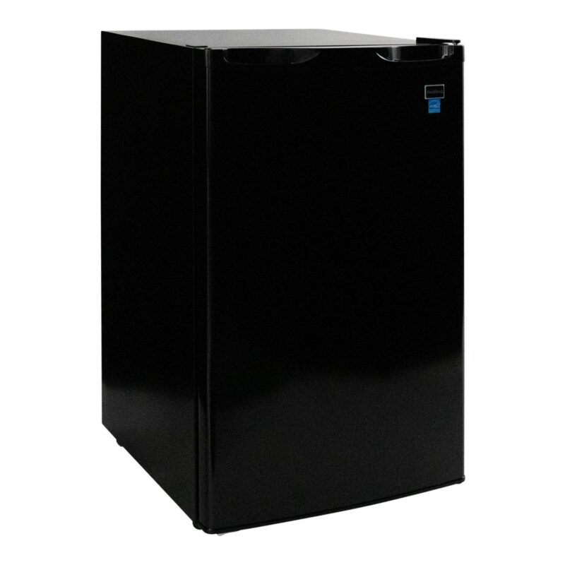 West Bend WBR44B Mini Fridge Compact Refrigerator for Home Office or Dorm, with Reversible Door, Energy Star Rated, 4.4 Cubic Feet, Black