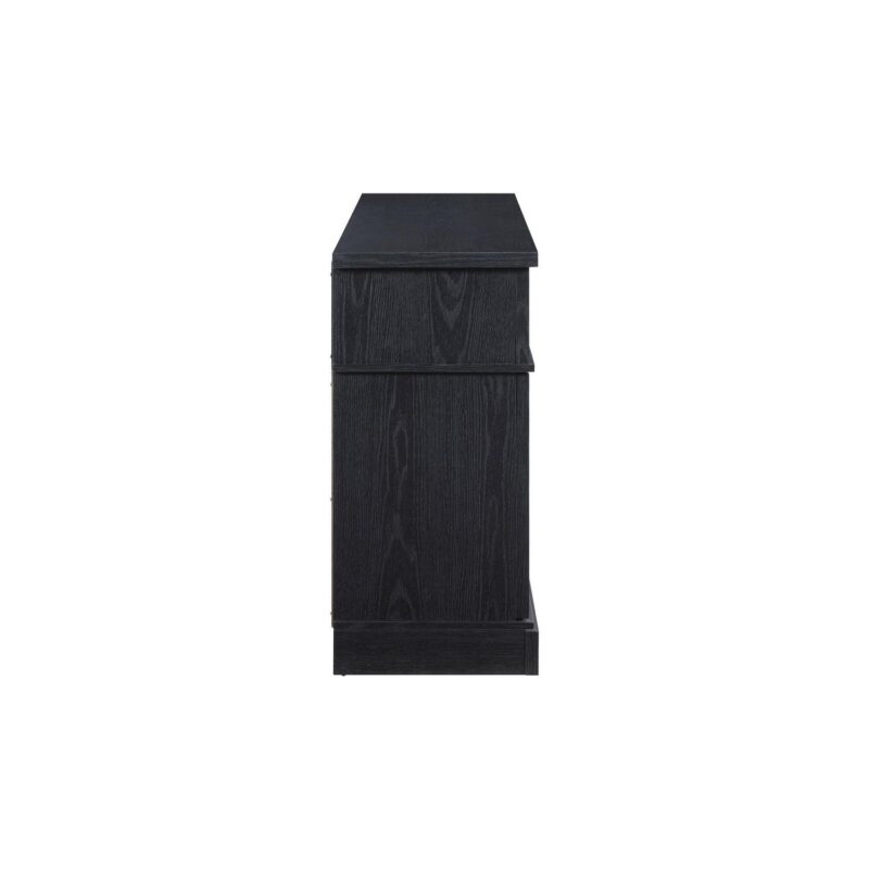 Whalen Furniture Harris Fluted Media Fireplace Console for TVs up to 70a , Black Finish - Image 3