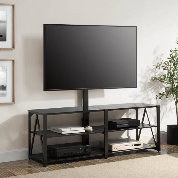 Whalen Spectrum 3-in-1 TV Stand for TVs up to 82a , Black Finish