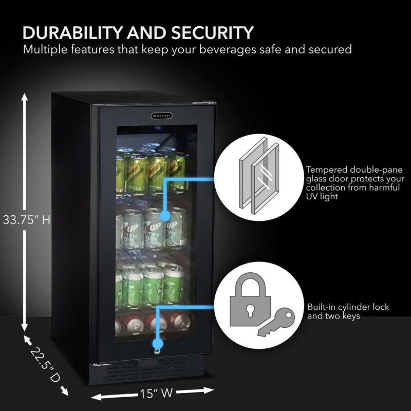 Whynter 15-inch 3.4 Cubic Foot Convertible Beverage Center - Image 9
