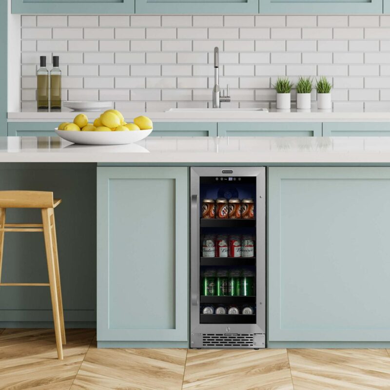 Whynter 15 inch Built-In 80 Can Stainless Steel Beverage Refrigerator BBR-838SB - Image 2