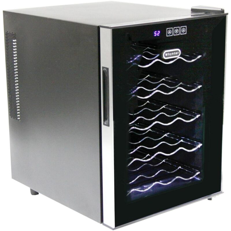 Whynter 20-Bottle Thermoelectric Wine Cooler, Black - Image 2