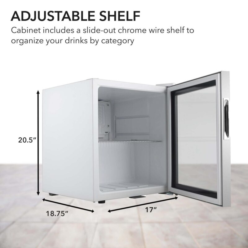 Whynter 68 Can Stainless Steel Beverage Refrigerator with Lock - Image 3
