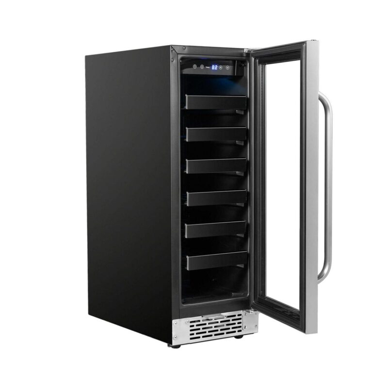 Whynter BWR-208SB 12 inch Built-In 20 Bottle Undercounter Stainless Steel Wine Refrigerator with Reversible Door, Digital Control, Lock and Carbon Filter - Image 5