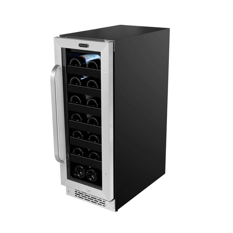 Whynter BWR-208SB 12 inch Built-In 20 Bottle Undercounter Stainless Steel Wine Refrigerator with Reversible Door, Digital Control, Lock and Carbon Filter - Image 3
