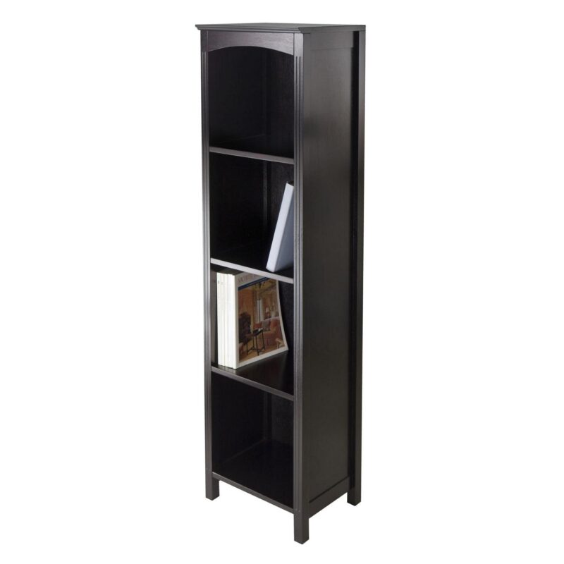 Winsome Wood Terrace 4-Section Bookcase, Narrow, Espresso - Image 2