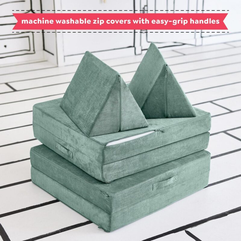 Yourigami Play Lounger, Green Meadows - Image 3