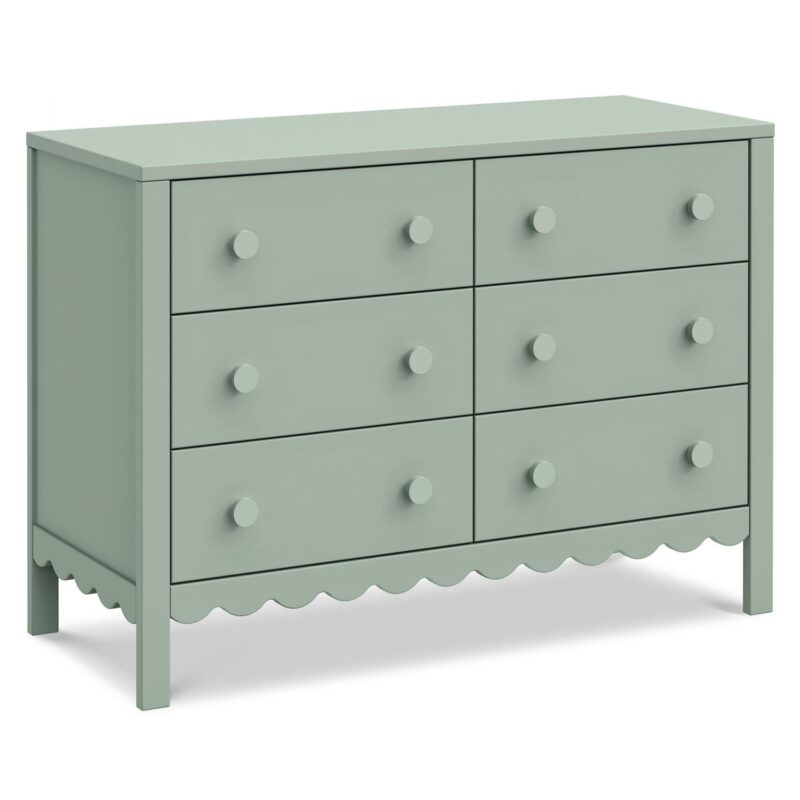 daVinci Sammy Scallop 6-Drawer Dresser in White