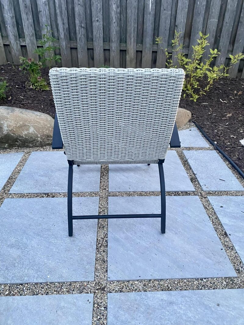 setDonglin 4-Piece Wicker Outdoor Patio Dining Set, Beige - Image 10