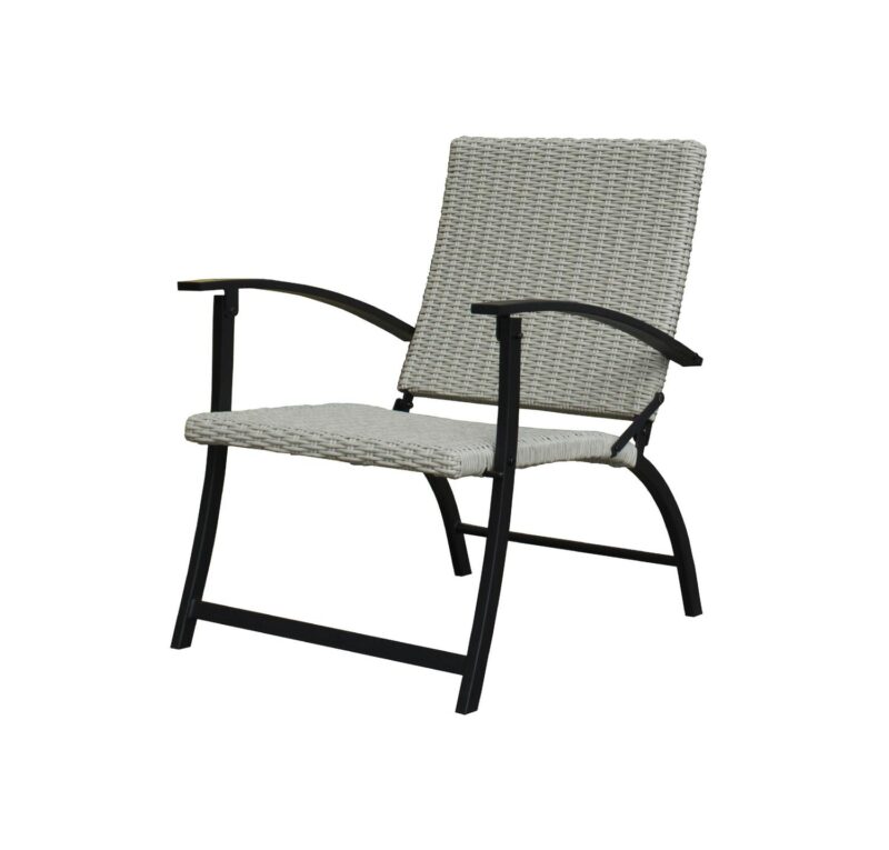 setDonglin 4-Piece Wicker Outdoor Patio Dining Set, Beige - Image 4