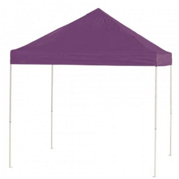 10' x 10' Pro Pop-up Canopy Straight Leg, Purple Cover