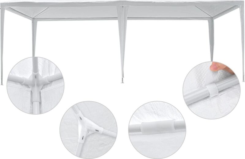 10' x 20' Outdoor Wedding Party Tent 6 Sidewalls White - Image 9