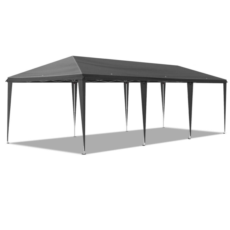 10x30ft Outdoor Pop Up Canopy, Portable Instant Canopy Tent for Outdoor Events Party Wedding Birthday Graduation, Dark Grey - Image 5