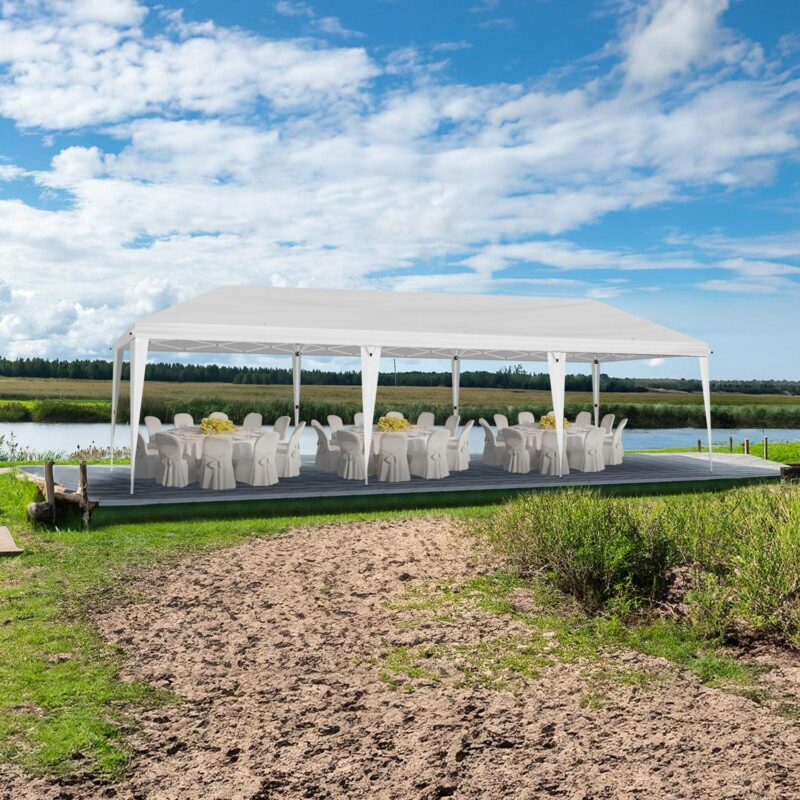 10x30ft Outdoor Pop Up Canopy, Portable Instant Canopy Tent for Outdoor Events Party Wedding Birthday Graduation, White - Image 13