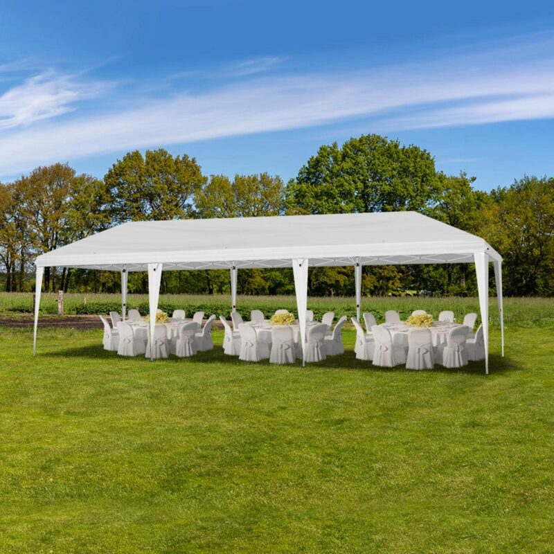 10x30ft Outdoor Pop Up Canopy, Portable Instant Canopy Tent for Outdoor Events Party Wedding Birthday Graduation, White - Image 7
