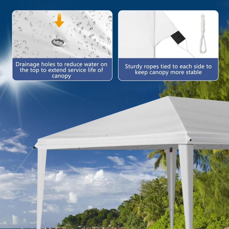 10x30ft Outdoor Pop Up Canopy, Portable Instant Canopy Tent for Outdoor Events Party Wedding Birthday Graduation, White - Image 12