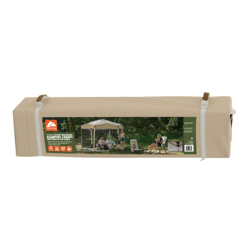 12' x 10' Glamping Hexagon Lighted Canopy - Image 9
