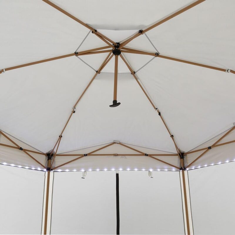 12' x 10' Glamping Hexagon Lighted Canopy - Image 11