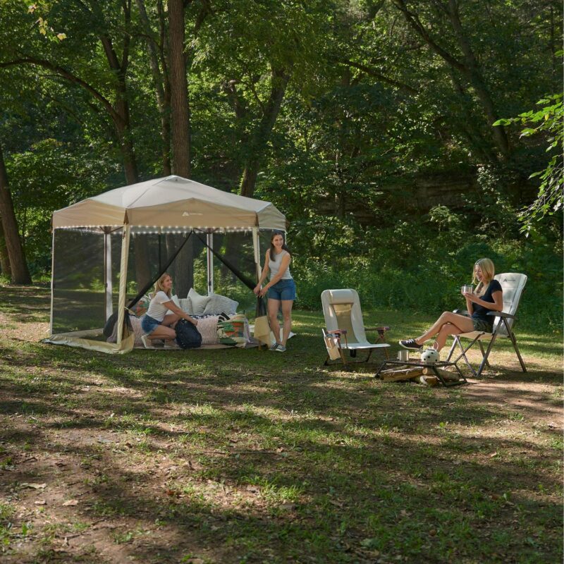 12' x 10' Glamping Hexagon Lighted Canopy - Image 3