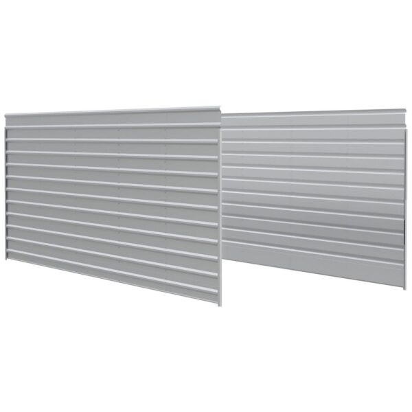 24x09 2 Side Walls Kit for Arrow Steel Carport 24' Long