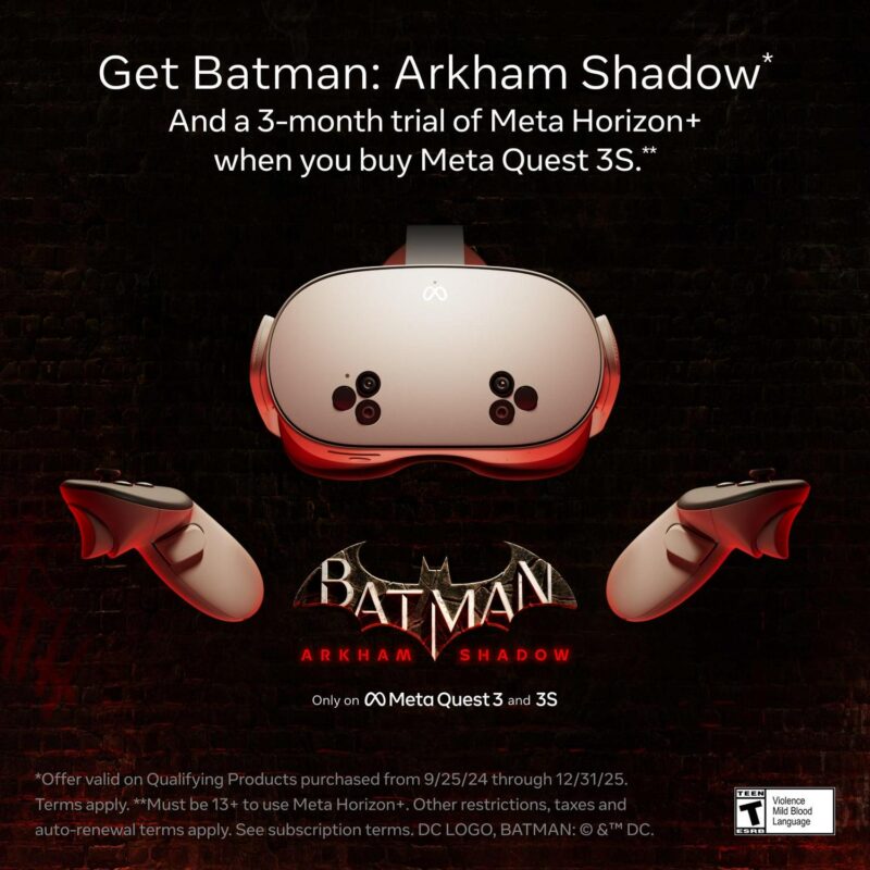 (2 pack) Meta Quest 3S 128GB a Get Batman: Arkham Shadow and a 3-Month Trial of Meta Horizon+ Included a All-In-One Headset - Image 8