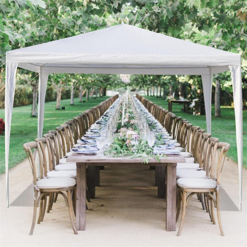 3x3m Waterproof Pop-Up Tent - Portable Event Shelter with PE Roof and Iron Frame for Weddings/Camping/Parking - Image 8