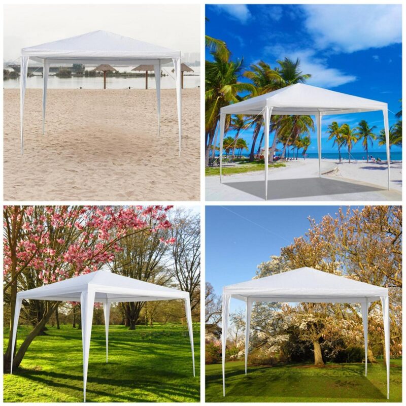 3x3m Waterproof Pop-Up Tent - Portable Event Shelter with PE Roof and Iron Frame for Weddings/Camping/Parking - Image 5