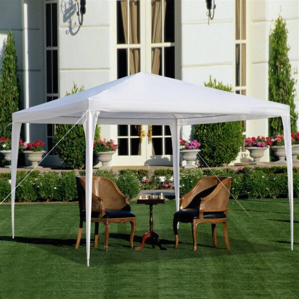 3x3m Waterproof Pop-Up Tent - Portable Event Shelter with PE Roof and Iron Frame for Weddings/Camping/Parking