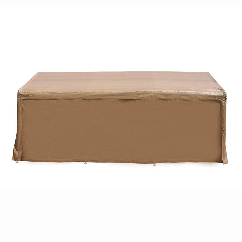ALEKO 10' x 20' Steel Frame with PVC Removable Walls Canopy Carport Tent, Heavy Duty, Beige Color - Image 7