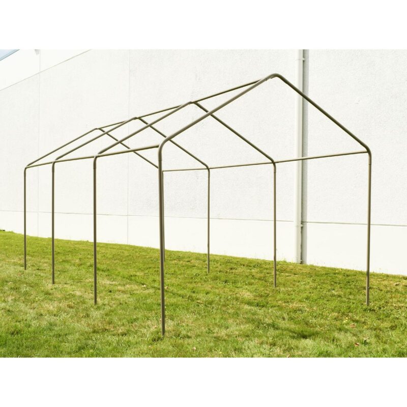 ALEKO 10' x 20' Steel Frame with PVC Removable Walls Canopy Carport Tent, Heavy Duty, Beige Color - Image 17