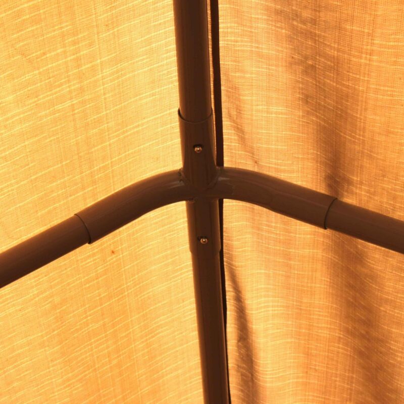 ALEKO 10' x 20' Steel Frame with PVC Removable Walls Canopy Carport Tent, Heavy Duty, Beige Color - Image 8