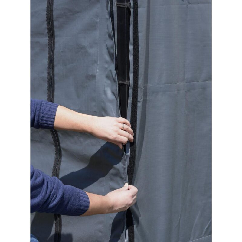 Arrow Carports Enclosure Kit for Galvanized Steel Carport, Fabric Carport Wall Panels, 20' x 20' x 7' - Image 6
