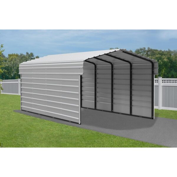 Arrow Steel Carport with 2 Side Wall Kits, 10X20X07
