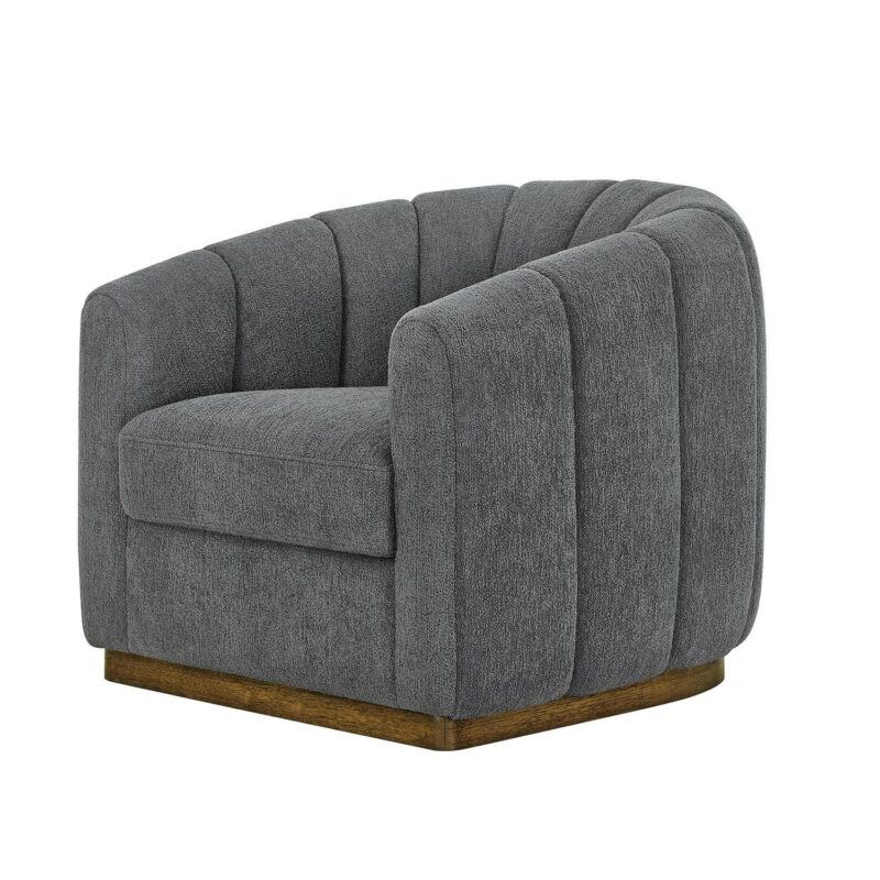 Better Homes and Gardens Lillian Accent Swivel Chair, Charcoal Boucle - Image 10