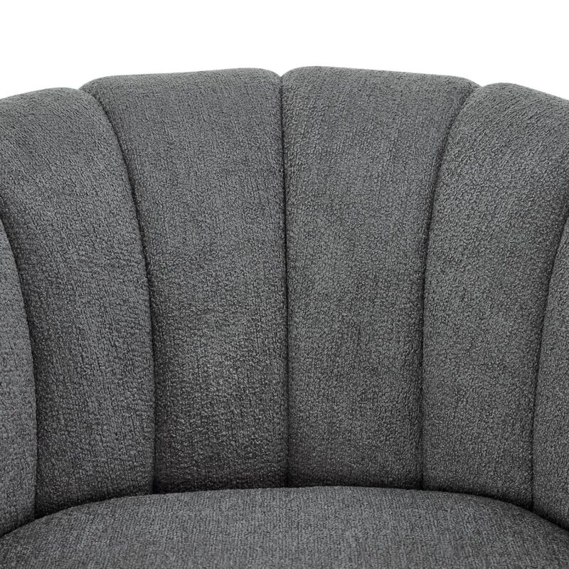 Better Homes and Gardens Lillian Accent Swivel Chair, Charcoal Boucle - Image 6