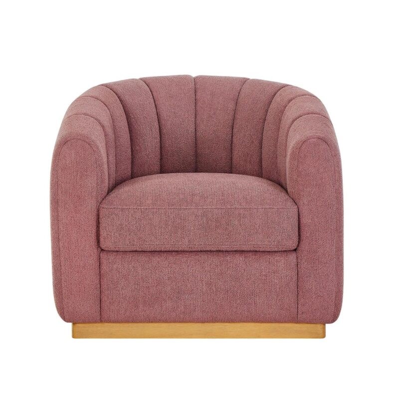 Better Homes and Gardens Lillian Accent Swivel Chair, Rose Boucle - Image 9