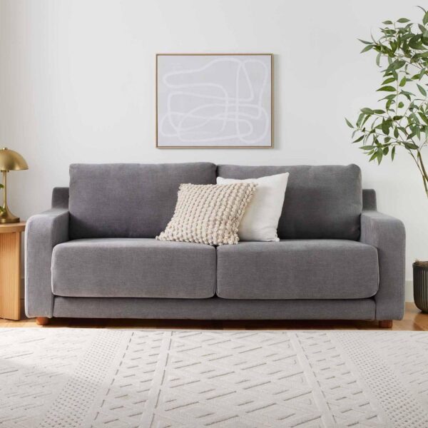 Better Homes and Gardens Owen 85.04  Slope Arm Sofa, Helio Pewter