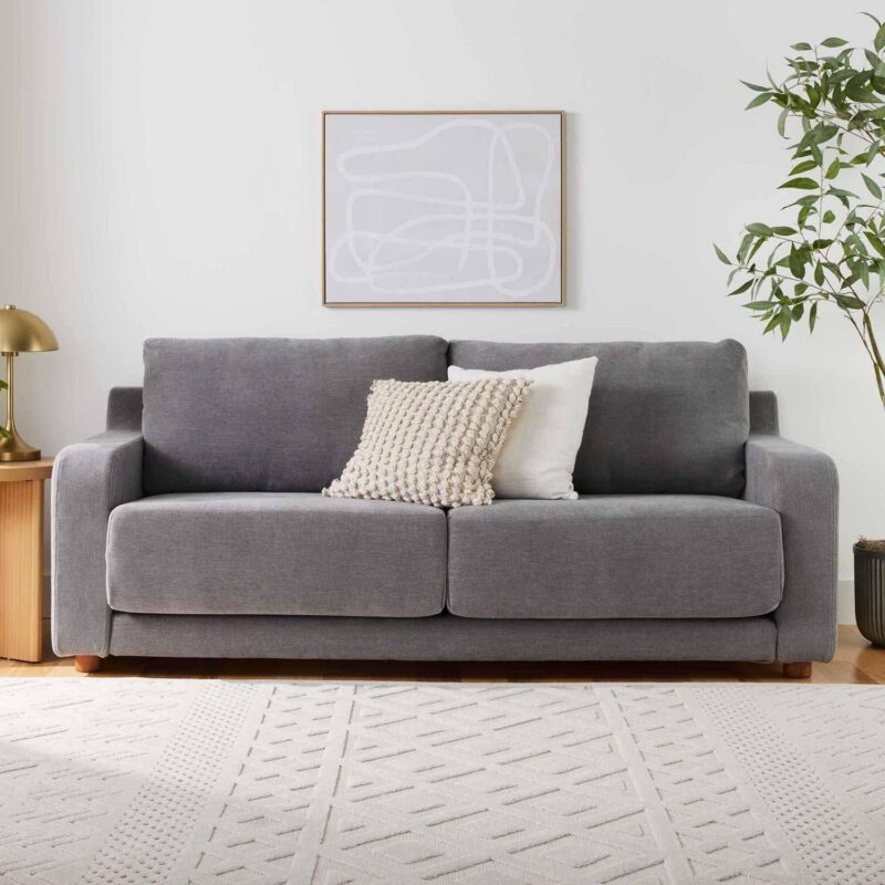 Better Homes and Gardens Owen 85.04  Slope Arm Sofa, Helio Pewter