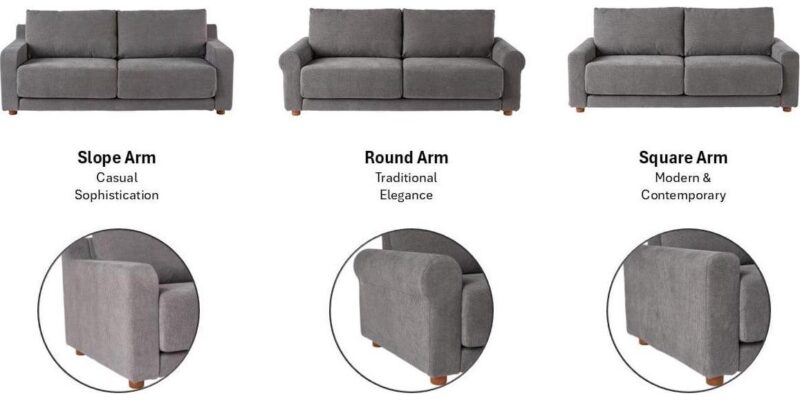 Better Homes and Gardens Owen 87.6  Rolled Arm Sofa, Helio Pewter - Image 2