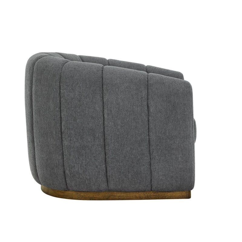 Better Homes and Gardens Lillian Accent Swivel Chair, Charcoal Boucle - Image 11