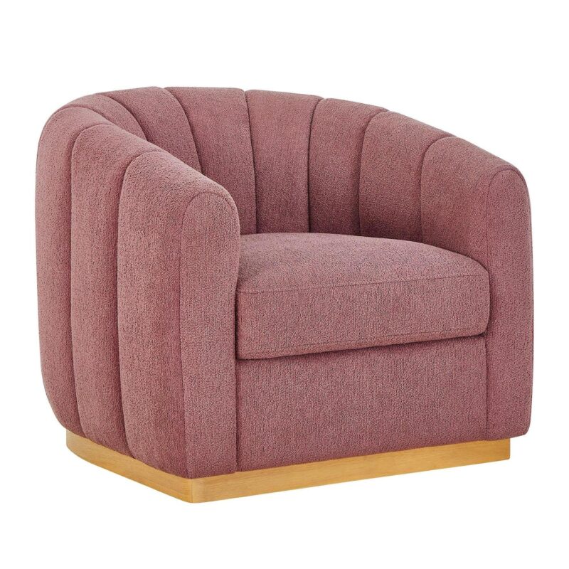 Better Homes and Gardens Lillian Accent Swivel Chair, Rose Boucle - Image 8