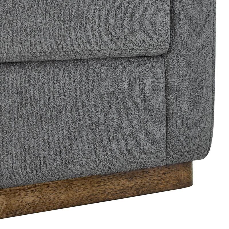 Better Homes and Gardens Lillian Accent Swivel Chair, Charcoal Boucle - Image 7