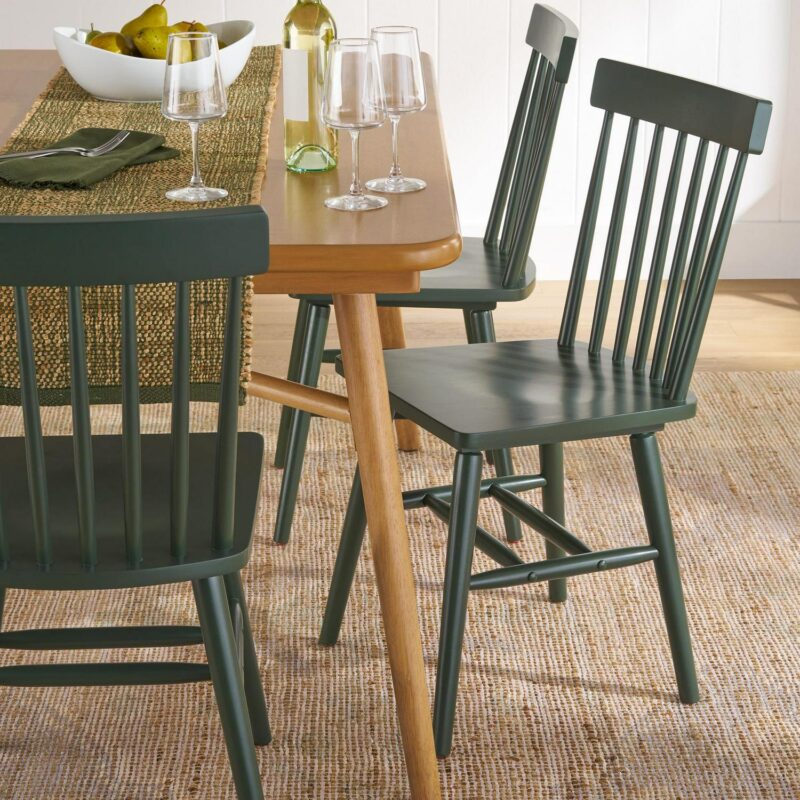 Better Homes and Gardens 2-Pack Indoor Green Gerald Dining Chairs