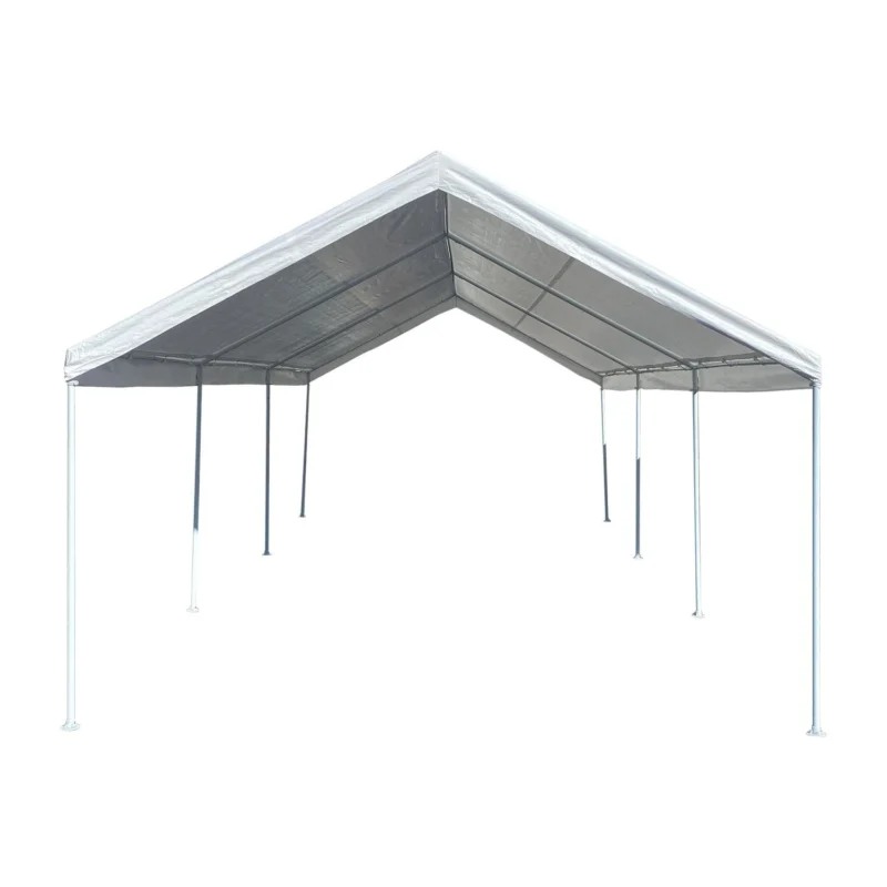 Caravan Canopy 26.00 x 12.00 x 9.18 Ft White Carport - Image 4