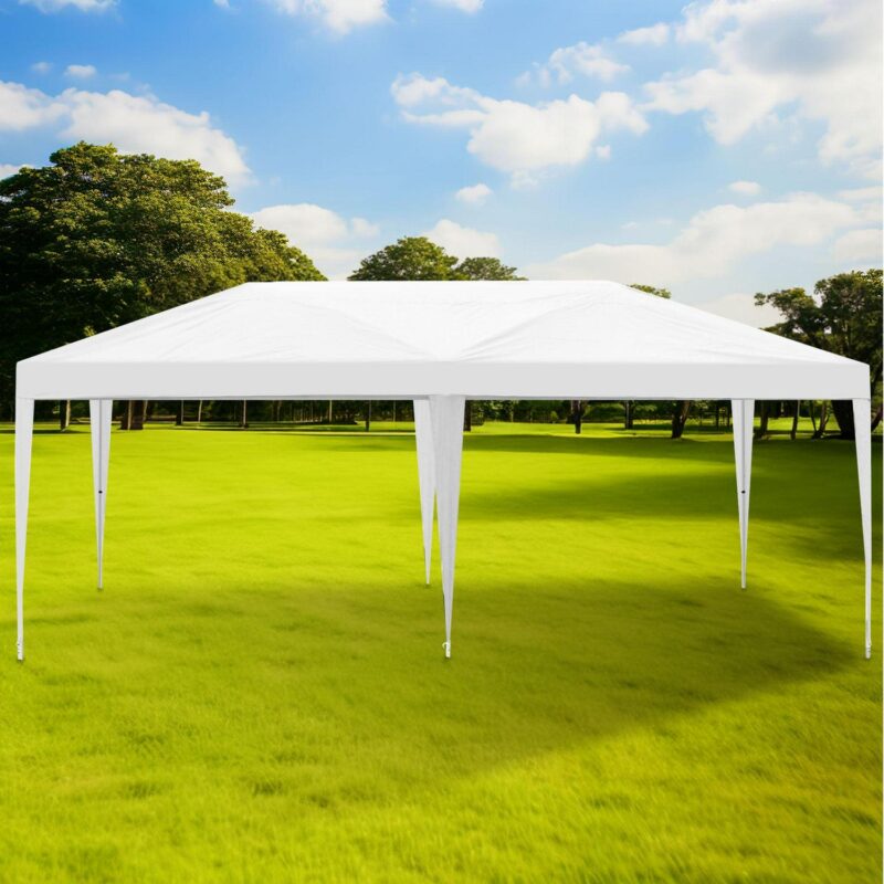 Dextrus 10' x 20' Canopy Tent Pop Up Party Tent Portable Instant Commercial Heavy Duty Outdoor Market Shelter Gazebo with 6 Removable Sidewalls and Carry Bag - Image 2