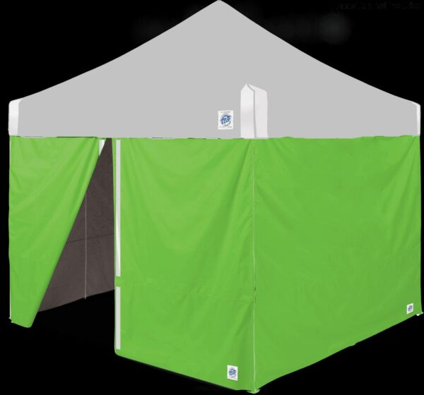 E-Z UPA Hi-Viz UtilityA 10' x 10' Sidewall 4 Pack Bright Green