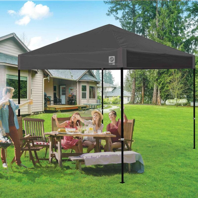 E-Z UpA Ambassador Instant ShelterA Outdoor Canopy, 10' x 10', White Slate, - Image 6