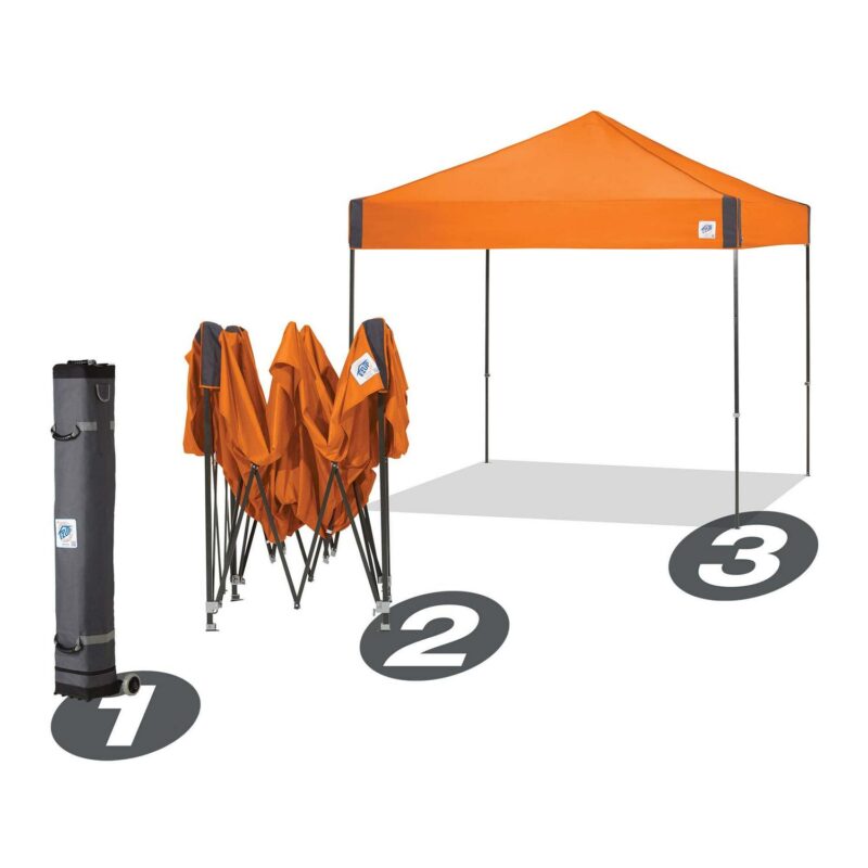 E-Z UpA Pyramid Instant Shelter, Outdoor Canopy/Shelter Straight Leg 10' x 10', Royal Blue - Image 6